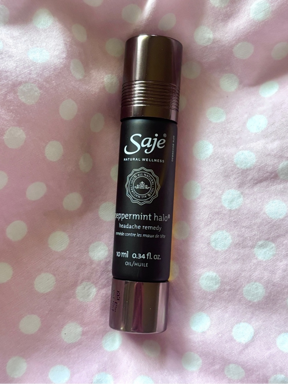 Saje Peppermint Halo Headache Remedy Natural Wellness Pain Relief New Never Used